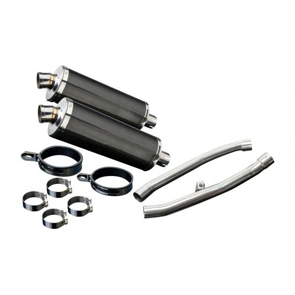 Delkevic slip-on kit Oval Carbon 350mm - ZZR1400 (2012-2020)