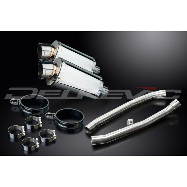 Delkevic slip-on kit Oval RVS 225mm - ZZR1400 (2012-2020)