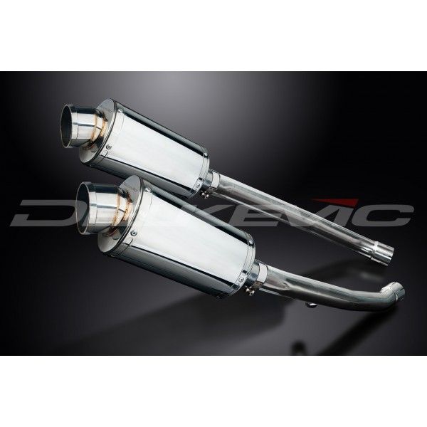 Delkevic slip-on kit Oval RVS 225mm - ZZR1400 (2012-2020)