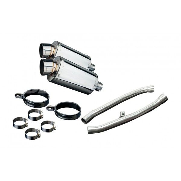 Delkevic slip-on kit Oval RVS 225mm - ZZR1400 (2012-2020)