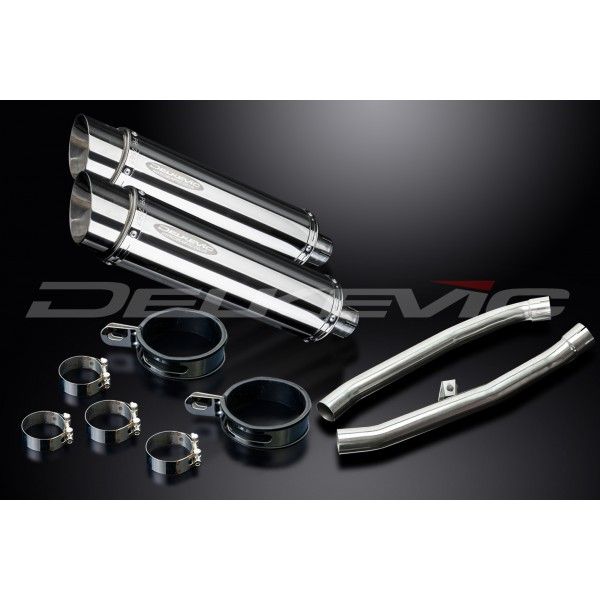 Delkevic slip-on kit Round RVS 350mm - ZZR1400 (2012-2020)