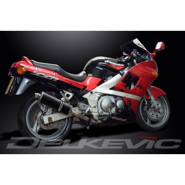Delkevic slip-on kit Oval Carbon 350mm - ZZR400/600 (1990-2009)