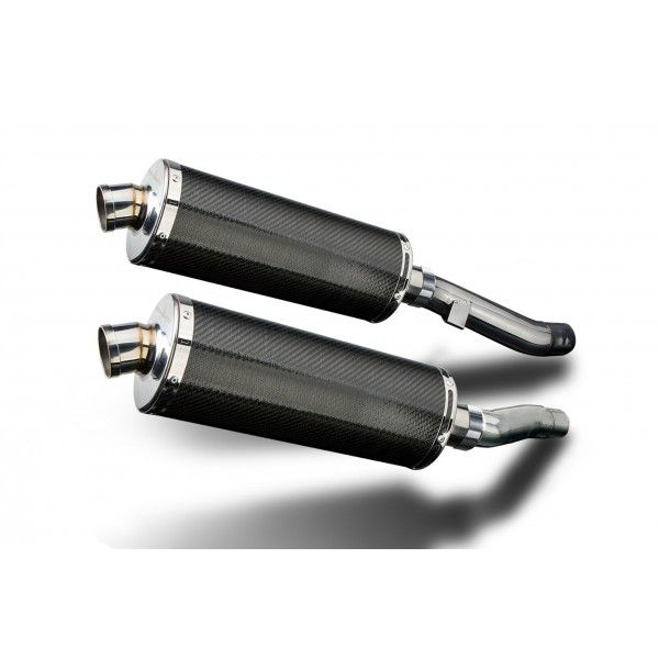 Delkevic slip-on kit Oval Carbon 350mm - ZZR400/600 (1990-2009)