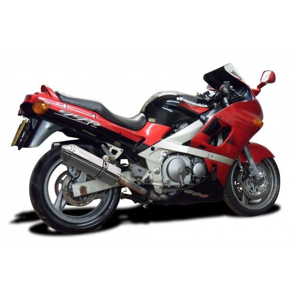 Delkevic slip-on kit Tri-Oval RVS 320mm - ZZR400/600 (1990-2009)