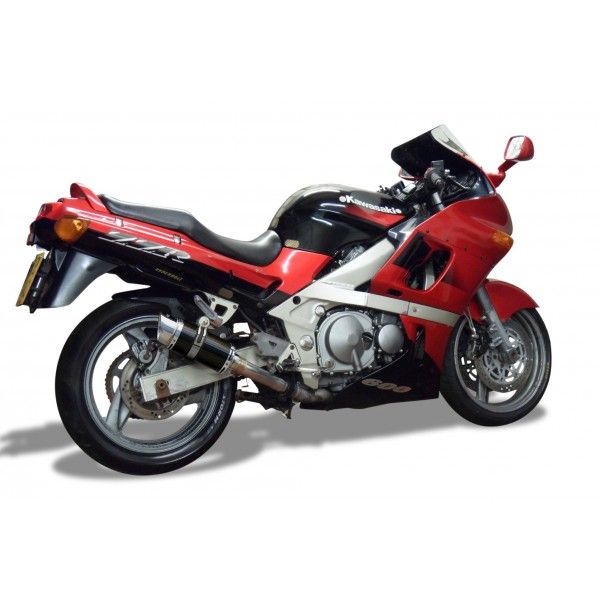 Delkevic slip-on kit Round Carbon 200mm - ZZR400/600 (1990-2009)