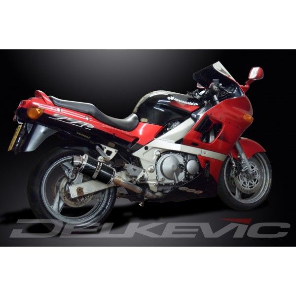 Delkevic slip-on kit Oval Carbon 225mm - ZZR400/600 (1990-2009)