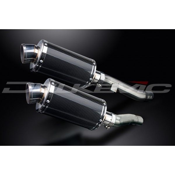 Delkevic slip-on kit Oval Carbon 225mm - ZZR400/600 (1990-2009)