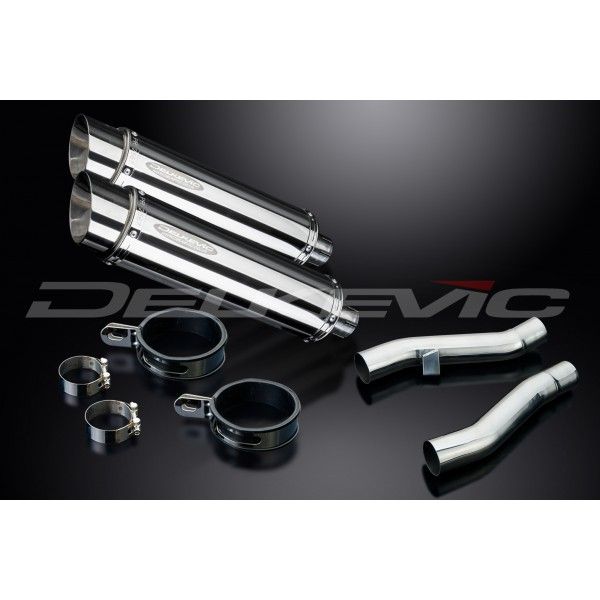 Delkevic slip-on kit Round RVS 350mm - ZZR400/600 (1990-2009)