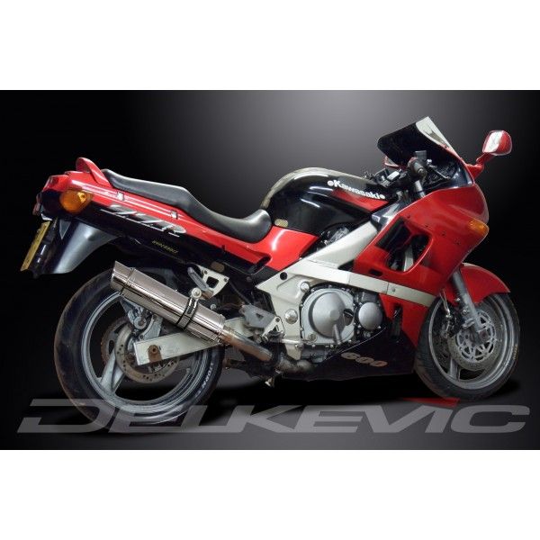 Delkevic slip-on kit Round RVS 350mm - ZZR400/600 (1990-2009)