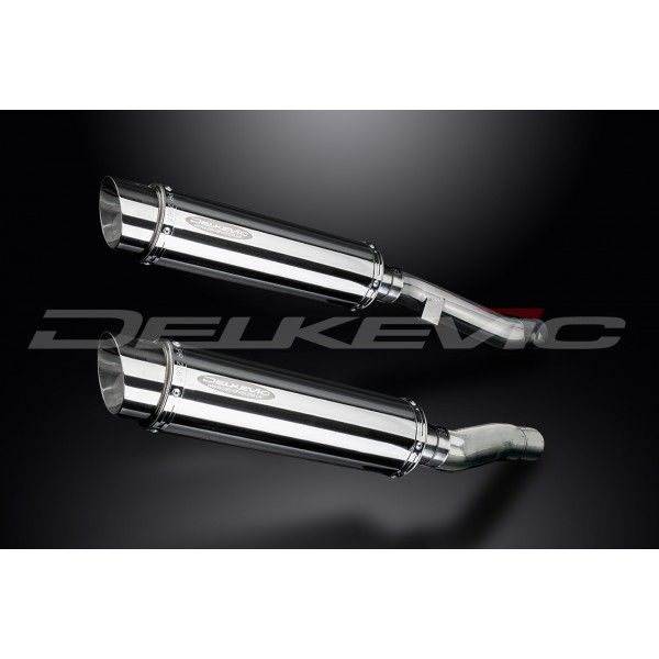Delkevic slip-on kit Round RVS 350mm - ZZR400/600 (1990-2009)