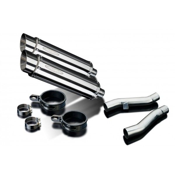 Delkevic slip-on kit Round RVS 350mm - ZZR400/600 (1990-2009)