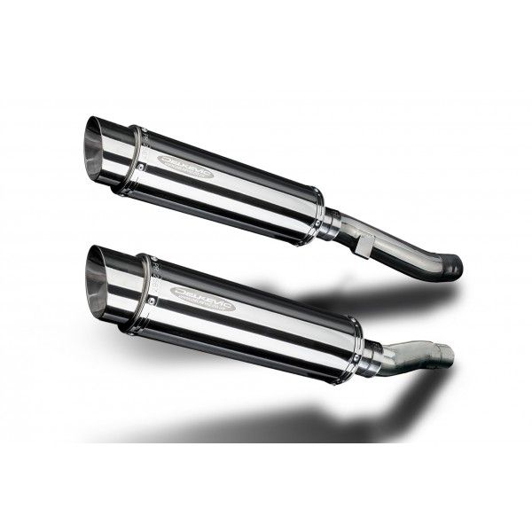 Delkevic slip-on kit Round RVS 350mm - ZZR400/600 (1990-2009)