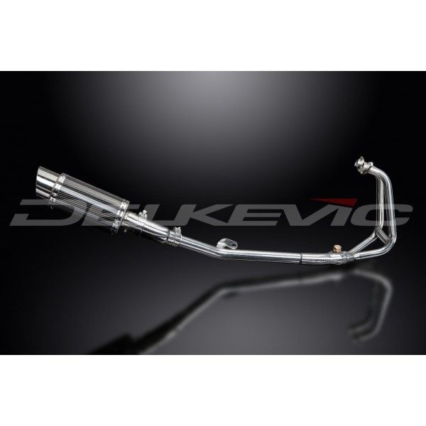 Delkevic volledig systeem Round Carbon 200mm - NINJA 250R (2008-2013)