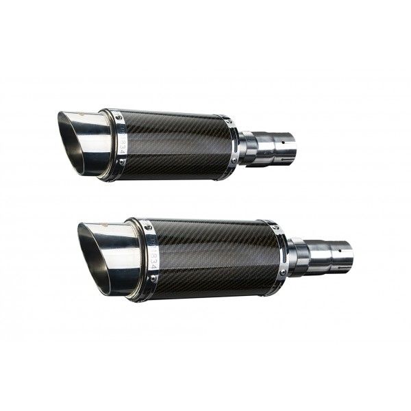 Delkevic slip-on kit Round Carbon 200mm - EN500C 1996-2009