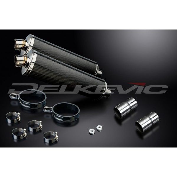 Delkevic slip-on kit Oval Carbon 450mm - EN500C 1996-2009