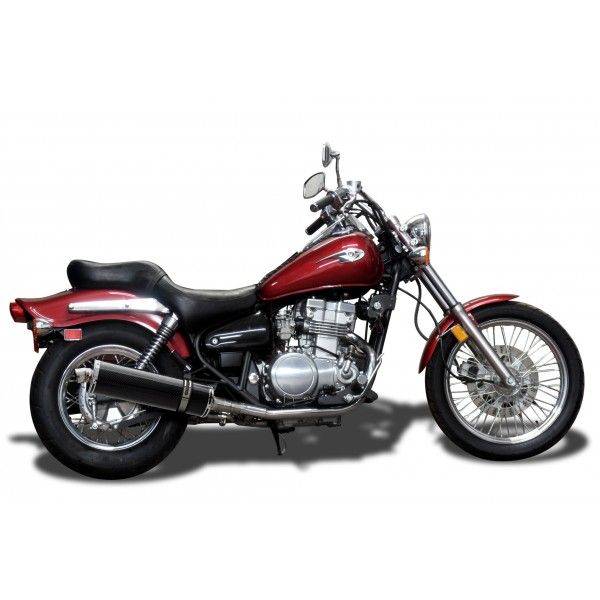 Delkevic slip-on kit Oval Carbon 450mm - EN500C 1996-2009