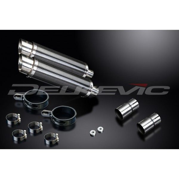 Delkevic slip-on kit Round Carbon 350mm - EN500C 1996-2011