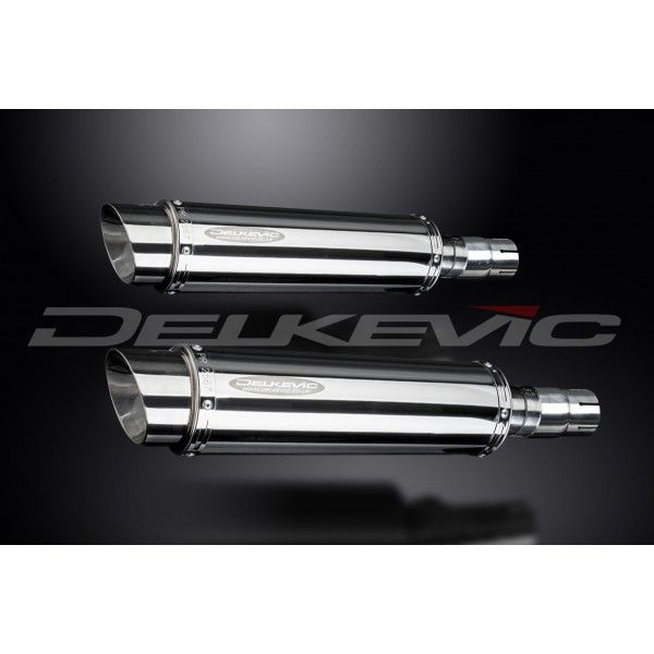 Delkevic slip-on kit Round RVS 350mm - EN500C 1996-2012