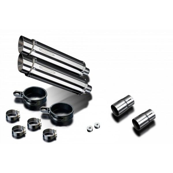 Delkevic slip-on kit Round RVS 350mm - EN500C 1996-2012