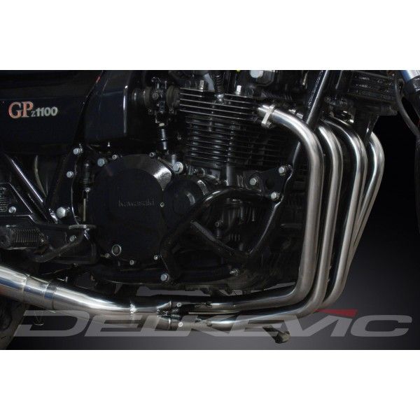 Delkevic volledig systeem Megaphone RVS 550mm - GPZ1100B1-B2 (1981-82)