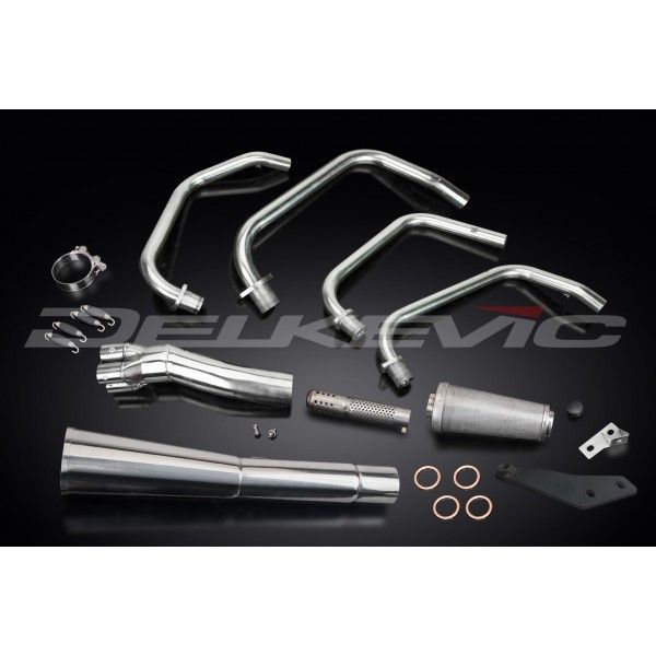 Delkevic volledig systeem Megaphone RVS 550mm - GPZ750 Uni-Trak (ZX750A)