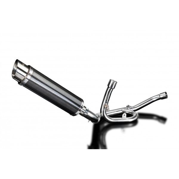 Delkevic slip-on kit Round Carbon 350mm - DL1000 V-STROM (2014-2020)