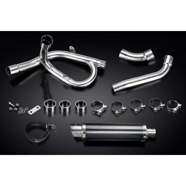 Delkevic slip-on kit Round Carbon 350mm - DL1000 V-STROM (2014-2020)