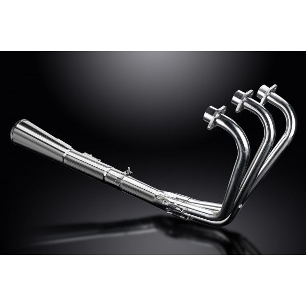 Delkevic volledig systeem Megaphone RVS 550mm - YAMAHA XS750 XS850 78-82