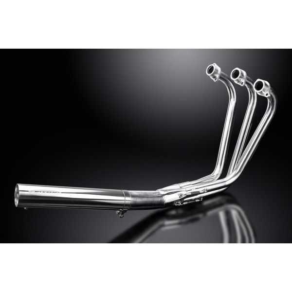 Delkevic volledig systeem Short Straight RVS 350mm - YAMAHA XS750 XS850 78-82