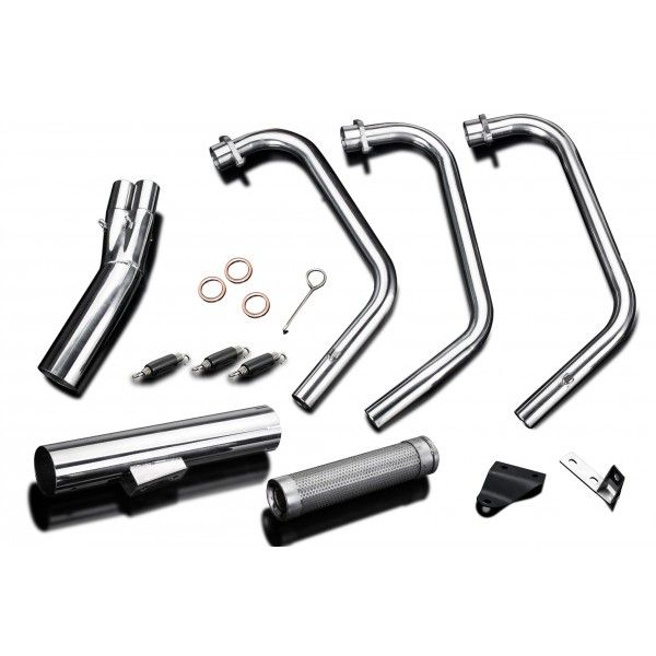 Delkevic volledig systeem Short Straight RVS 350mm - YAMAHA XS750 XS850 78-82