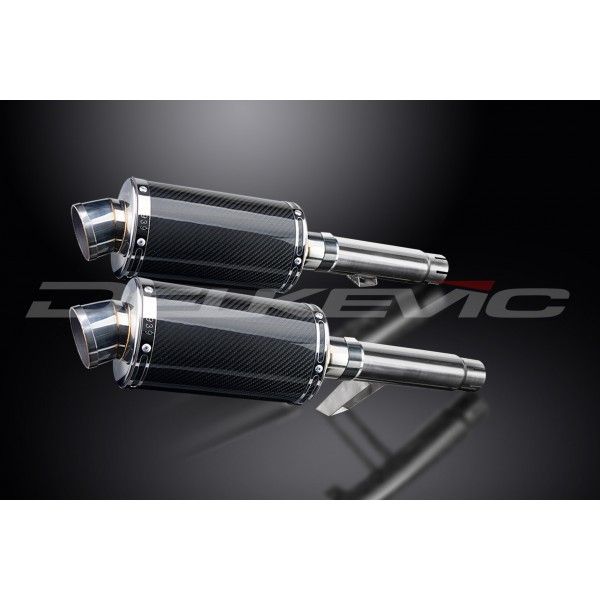 Delkevic slip-on kit Oval Carbon 225mm - GPZ900R ZX900A (1984-2003)