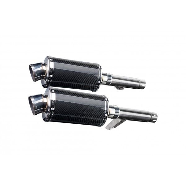 Delkevic slip-on kit Oval Carbon 225mm - GPZ900R ZX900A (1984-2003)