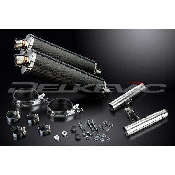 Delkevic slip-on kit Oval Carbon 450mm - GPZ900R ZX900A (1984-2003)