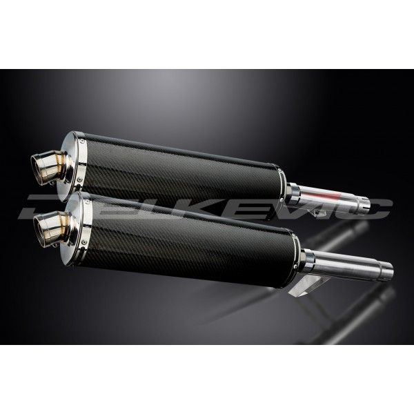 Delkevic slip-on kit Oval Carbon 450mm - GPZ900R ZX900A (1984-2003)