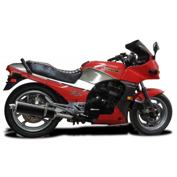 Delkevic slip-on kit Oval Carbon 450mm - GPZ900R ZX900A (1984-2003)