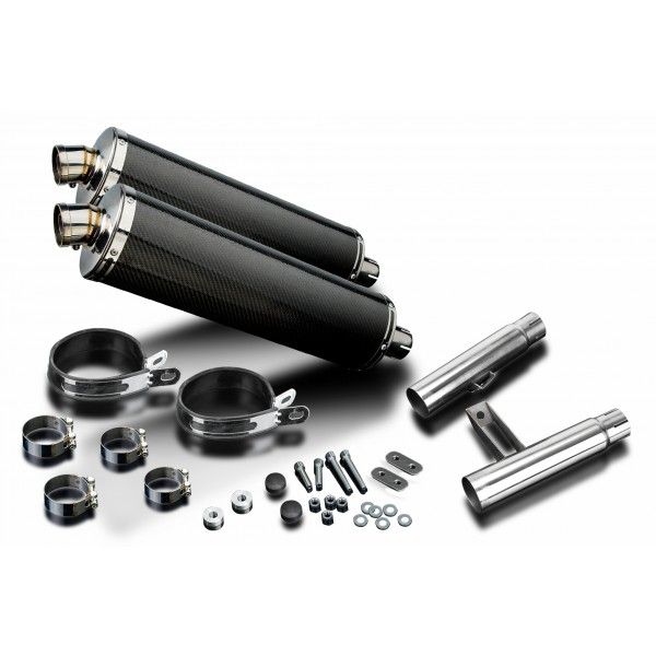 Delkevic slip-on kit Oval Carbon 450mm - GPZ900R ZX900A (1984-2003)