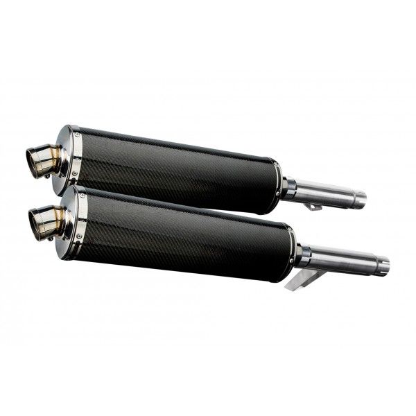 Delkevic slip-on kit Oval Carbon 450mm - GPZ900R ZX900A (1984-2003)