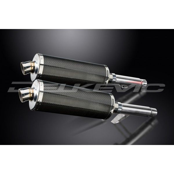 Delkevic slip-on kit Oval Carbon 350mm - GPZ900R ZX900A (1984-2003)