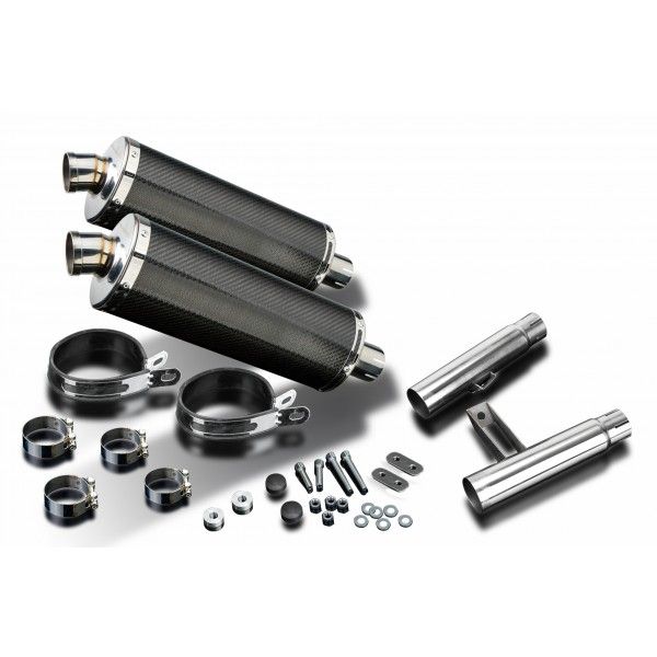 Delkevic slip-on kit Oval Carbon 350mm - GPZ900R ZX900A (1984-2003)