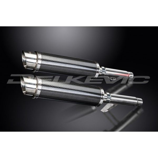 Delkevic slip-on kit Round Carbon 350mm - GPZ900R ZX900A (1984-2003)