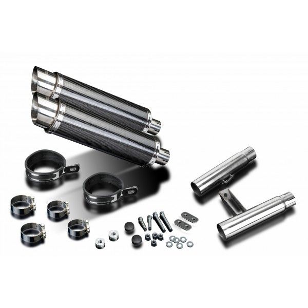 Delkevic slip-on kit Round Carbon 350mm - GPZ900R ZX900A (1984-2003)