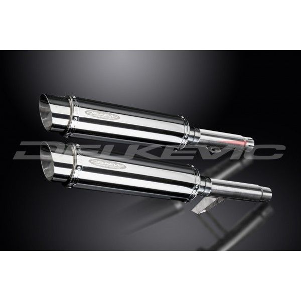 Delkevic slip-on kit Round RVS 350mm - GPZ900R ZX900A (1984-2003)