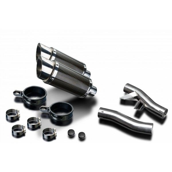 Delkevic slip-on kit Round Carbon 200mm - GTR1000 (1986-2006)