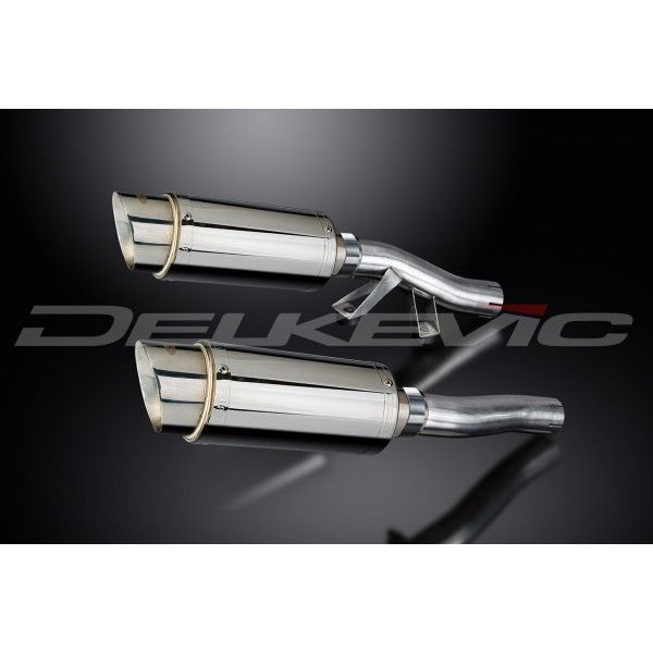 Delkevic slip-on kit Round RVS 200mm - GTR1000 (1986-2006)