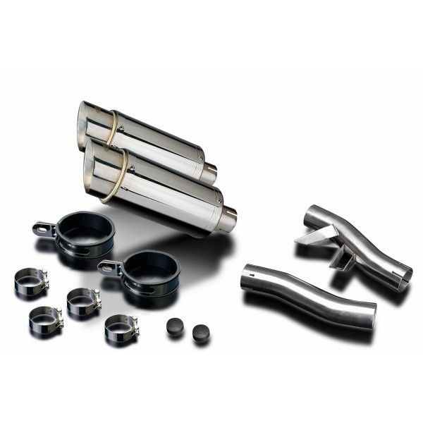 Delkevic slip-on kit Round RVS 200mm - GTR1000 (1986-2006)