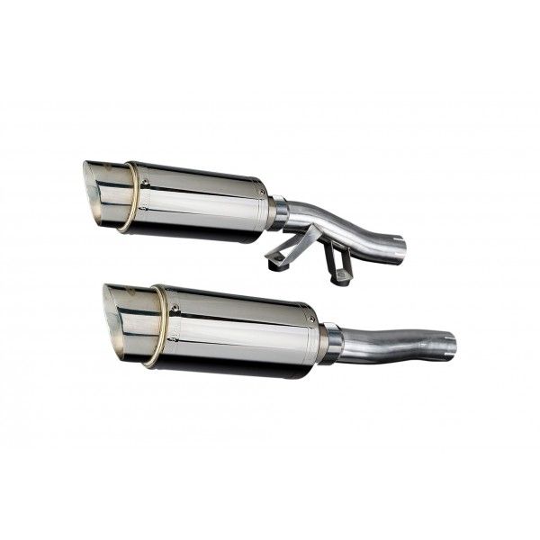 Delkevic slip-on kit Round RVS 200mm - GTR1000 (1986-2006)