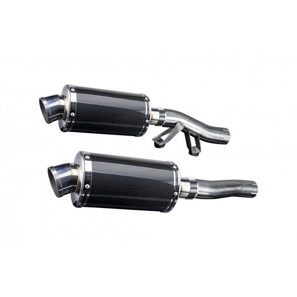 Delkevic slip-on kit Oval Carbon 225mm - GTR1000 (1986-2006)