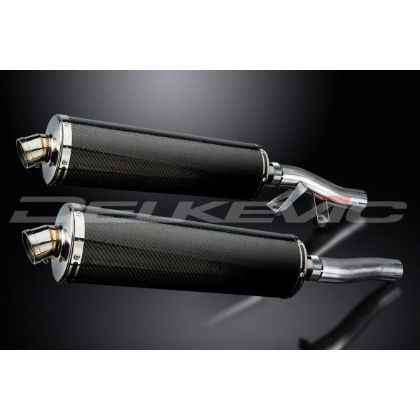 Delkevic slip-on kit Oval Carbon 450mm - GTR1000 (1986-2006)