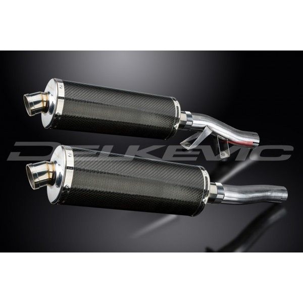 Delkevic slip-on kit Oval Carbon 350mm - GTR1000 (1986-2006)