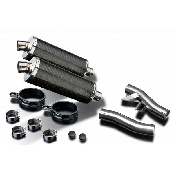 Delkevic slip-on kit Oval Carbon 350mm - GTR1000 (1986-2006)